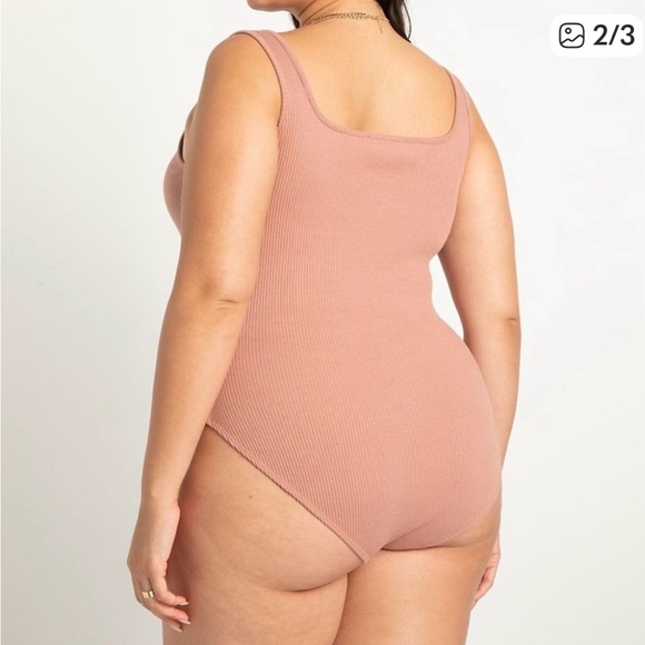 Eloquii Seamless Ribbed next level Bodysuit. - Picture 2 of 5